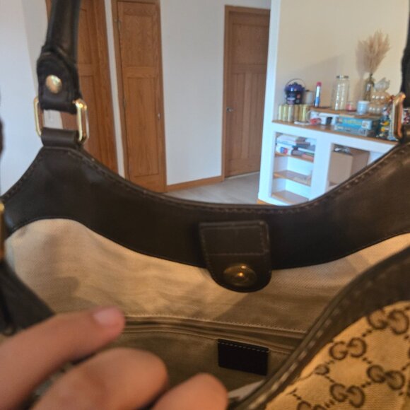 Authentic GUCCI Sukey Large Original GG Canvas Tote/Shoulder Bag - Picture 7 of 12